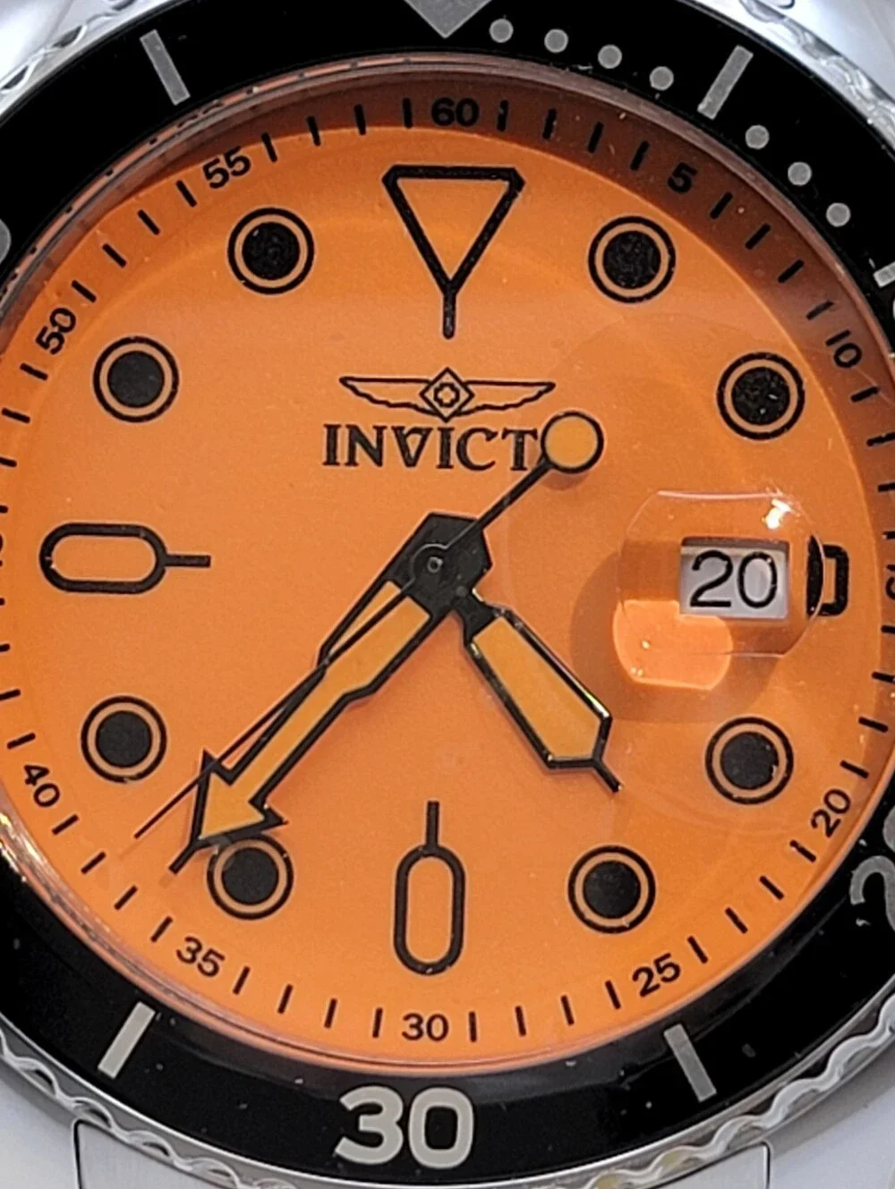 Invicta ⌚️ Men’s Pro Diver 48884 Velmora 46mm Watch Orange Dial Offset Crown